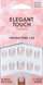 Set thonjsh artificialë Elegant Touch Natural Square French 143 Petite XS, 24 copë, rozë