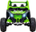 Makina elektrike për fëmijë Ramiz BUGGY MAVERICK Turbo RR, 2 vende, 4x200W, jeshile e zezë