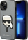 Mbështjellëse Karl Lagerfeld KLHCP14SSAPKHG për iPhone 14, 6.1", Saffiano, argjendtë
