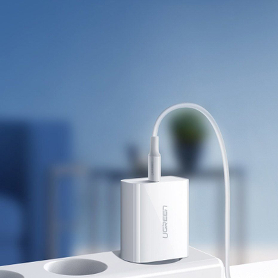 Karikues muri Ugreen CD137, 1x USB C 3A, PD 3.0 QC 4.0 Plus, i bardhë