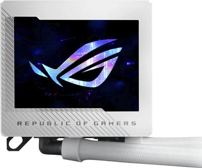 Ftohës me ujë për CPU ASUS ROG RYUJIN III 360 ARGB, 360mm, me ekran LCD 3.5\", i bardhë