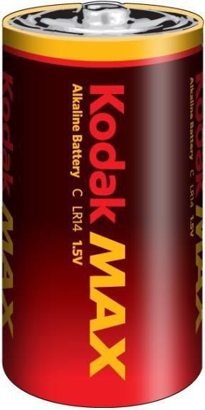 Bateri alkaline Kodak Max C R14, 8400mAh, 1.5V, pako me 2 copë