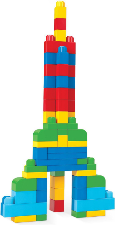 Set Mega Bloks First Builders - Blue Bag, 80 elemente