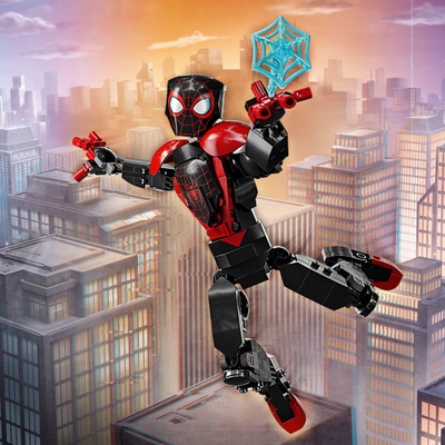 Set Lego Marvel Miles Morales 76225, 238 pjesë, 23cm, i zi e kuq