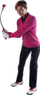 Shkop golfi Pure2Improve, 122 cm, i zi/kuq