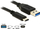 Kabllo Delock USB-A - USB-A, 1m, e zezë