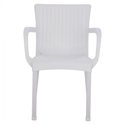 Kolltuk polipropileni ratan + këmbë alu 60×60×82 cm (HM5591.01)