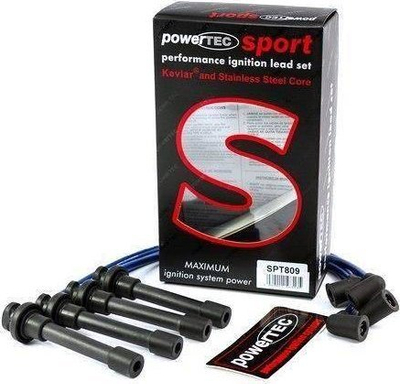 Fije ndezjeje PowerTEC Sport, për Honda Civic Aerodeck 98-01, kabllo silikoni, blu