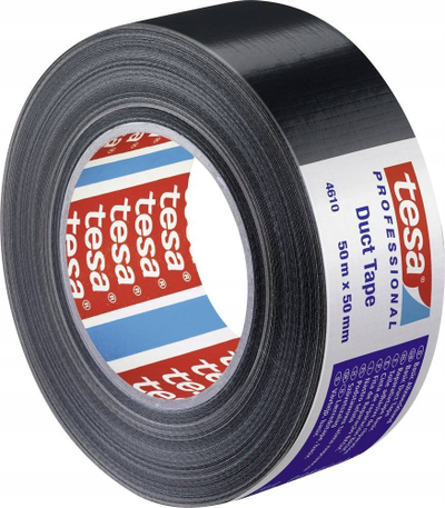 Shirit ngjitës tekstili Tesa 4610 Professional, 50m, 50mm, i zi
