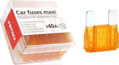 Siguresë makine MAXI, 40A, 12V 24V, e kuqe