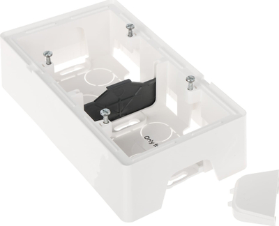 Kuti dyfishe montuese Legrand Valena Life LE-754192, mbi sipërfaqe, plastike ABS, e bardhë