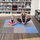 Подлога за вежбање One Fitness puzzle, 9 парчиња, сина/сива