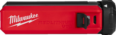 Set baterish Milwaukee REDLITHIUM USB L4 PPS, 3Ah, me karikues USB C, e kuqe me të zezë