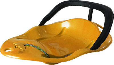 Sled plastik për dëborë Kimet Disc, me mbështetëse të çmontueshme, për fëmijë, shumëngjyrësh