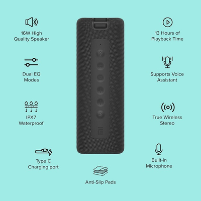 Xiaomi Mi Portable Bluetooth Speaker (16W) Black