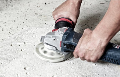 Disk diamant Klingspor Double Segment, për beton dhe asfalt, për këndbrushtuese, i bardhë