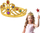 Kurorë princeshe Golden Diadem, për kalamaj, me gurela shumëngjyrëshe, ngjyrë flori