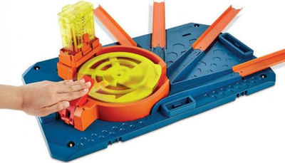Set pistash Hot Wheels Track Builder Unlimited Rapid Launch Builder Box, me lançues me rrotullim, për kalamaj 6+