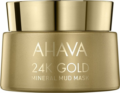 Maskë fytyre 24K Gold Mineral Mud, pastruese, për shkëlqim, e artë