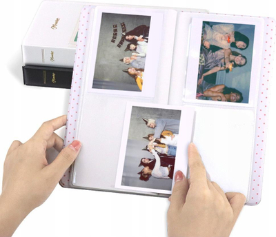 Album foto LoveInstant, 64 foto Polaroid Instax, i bardhë
