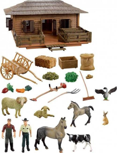 Играчка фарма Buddy Toys Farm Stable BGA1041, сет фигури и додатоци, 3+