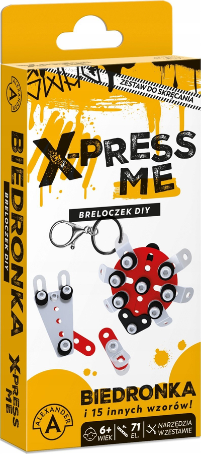 Lodër DIY brelok Alexander X-press Me Biedronka, 71 copa, 6+, e kuqe
