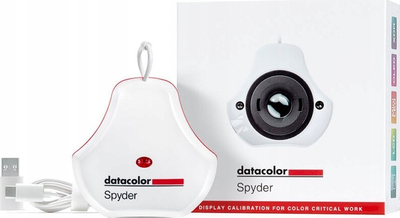 Pajisje kalibrimi monitori Datacolor Spyder, USB, për LCD OLED Mini LED, e bardhë