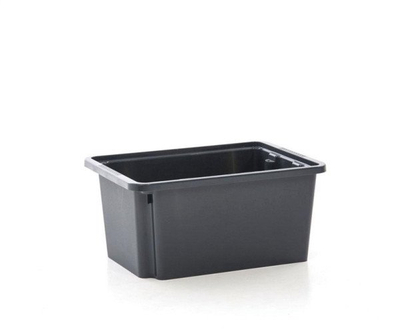 Кутија за складирање Okko Black Tower Box, 13L, 38 x 26 x 18 cm, црна