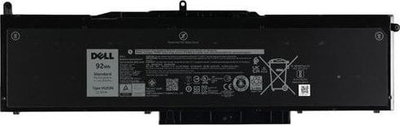 Bateri laptopi Dell 90Wh, lithium-ion, ngjyrë e zezë