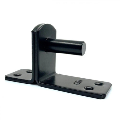 Mbajtëse menteshe për portë Bratek Gate Pin Hinge Bracket Ø16, 25x130mm, e zezë