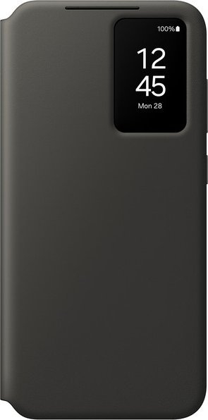 Mbulesë Samsung Smart View Wallet Case për Galaxy S24 FE, me xhep për karta, gri