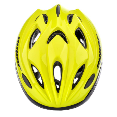 Helmetë biçiklete për fëmijë Meteor KS07 M, 52-56 cm, verdhë e zezë