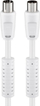 Kabllo antene Wentronic Goobay 50726, 7.5 m, 100% e blindume, e bardhë