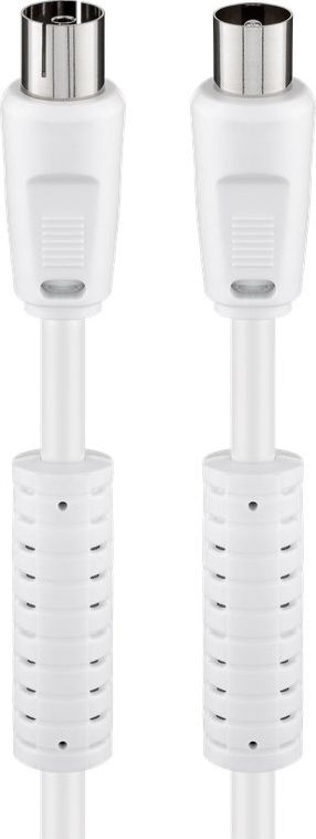 Kabllo antene Wentronic Goobay 50726, 7.5 m, 100% e blindume, e bardhë