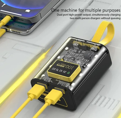Power Bank UniTrade, transparent, 9600mAh