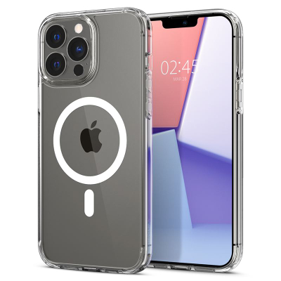Mbështjellës për iPhone 13 Pro Spigen Ultra Hybrid MagSafe, i bardhë