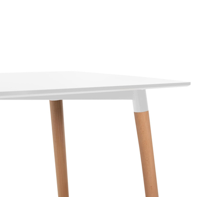 Tavolinë ngrënieje Minimal 120x60x74Hcm (HM8581.01), bardhë