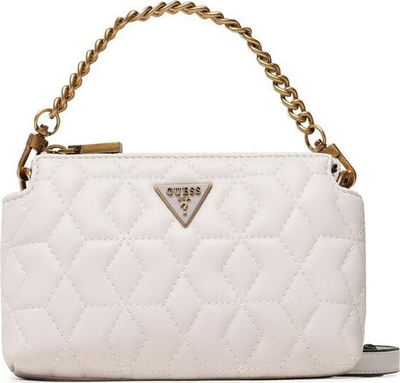 Çantë shpatulle Guess Elenia Mini QB867772, për goca, stof, ngjyra stone
