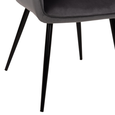 Kolltuk Latrell 55x57x84Hcm (HM8582.01), gri/ zezë
