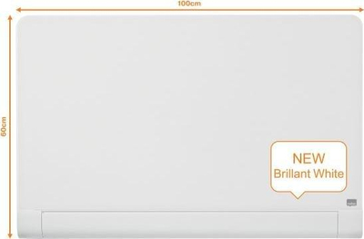 Tabelë xhami magnetike Nobo Impression Pro, 1000x560mm, me tabaka të fshehur, e bardhë