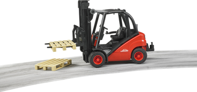 Lodër forklift Bruder Linde H30D 02511, me paleta, plastike, shumëngjyrëshe
