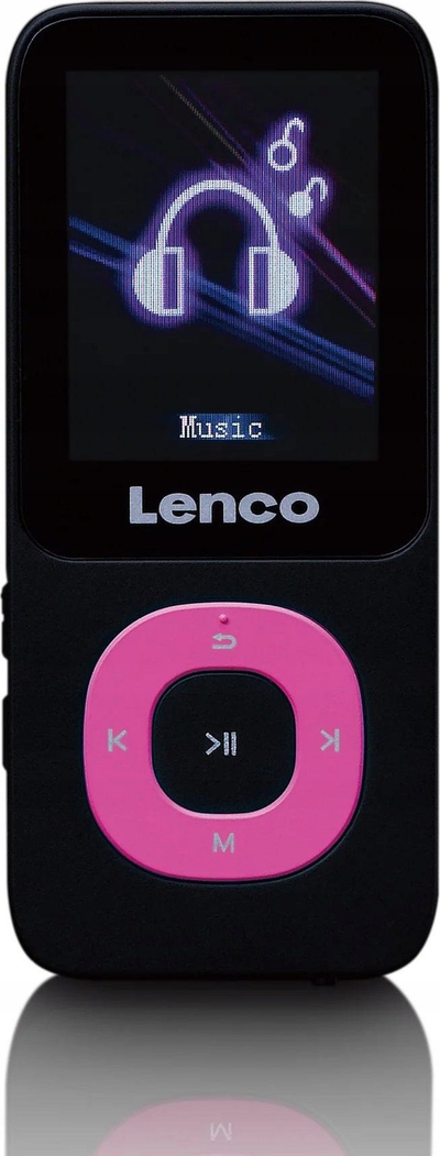 MP3 Player Lenco Xemio-659MIX, 4GB, ekran me ngjyra, i zi rozë