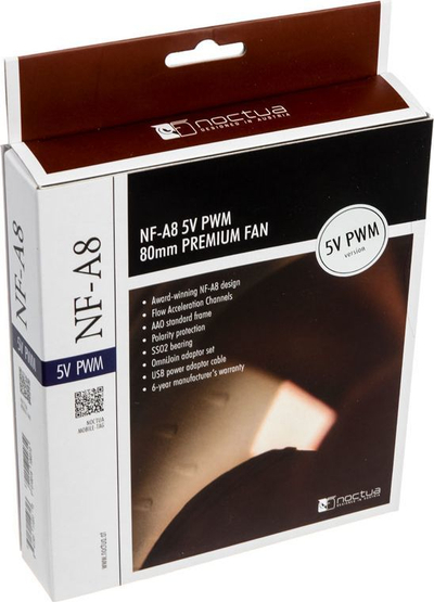 Ftohës Noctua NF-A8 5V PWM, 80 mm