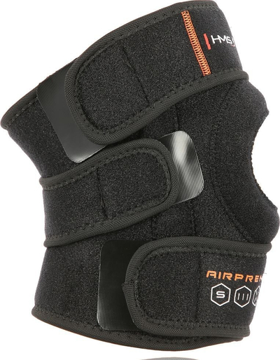 Ortozë gjuri HMS Knee Stabilizer Brace, neopren elastik, mbyllje me shirit ngjitës, e zezë