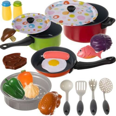 Set kuzhine lodër KRUZZEL, 23 pjesë, tenxhere metal, shumëngjyrësh