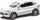 Makina lodër Daffi Porsche Cayenne, metalike, e bardhë