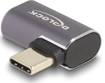 Adapter USB DeLOCK Type C, 40 Gbps, PD 100 W, me kënd