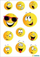 Привремени тетоважи за деца HERMA Tattoo Classic Happy Face, 11 парчиња, повеќебојни