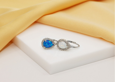 Vathë Brilio Silver Opals EA636W