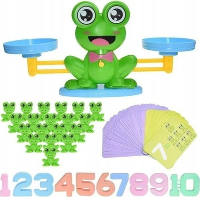 Loja edukative NORIMPEX Balancing Frogs, mësim matematike, për fëmijë 3+, jeshile